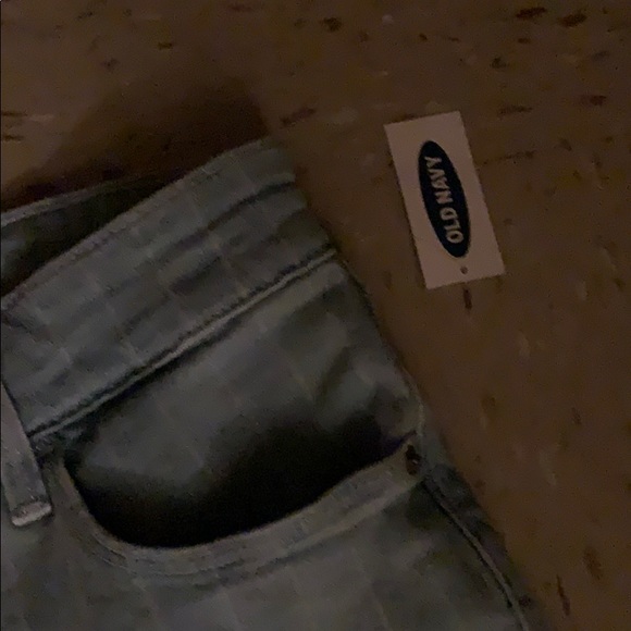 Plus size pinstripe bootleg jeans light blue - Picture 4 of 5